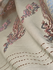 Khaadi Silk Block Printed Shirt Paired with Khaadi Silk Blocked Dupatta and Plain Khaadi Silk Pants. Unstitched