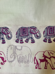 Unstitched Block Printed Shirt Made on a Material of your Specification