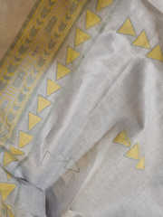Unstitched Block Printed Shirt Made on a Material of your Specification