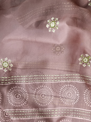 Lawn Block Printed Shirt with Blocked Chiffon Dupatta and Plain Cotton Lawn Fabric for Pants. Unstitched