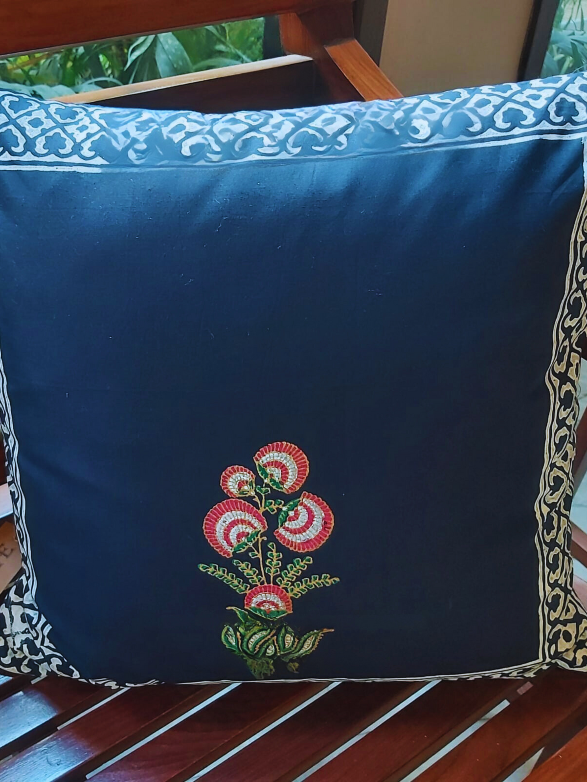 Block Printed Cotton Cushion Cover