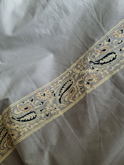 Lawn Block Printed Shirt with Blocked Chiffon Tie Dye Dupatta and Plain Cotton Lawn Fabric for Pants. Unstitched