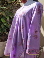 Unstitched Block Printed Shirt Made on a Material of your Specification