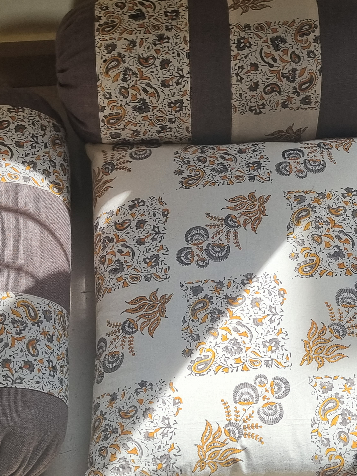 Set of 2 Cotton Floor Cushion Covers