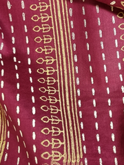 Unstitched Block Printed Shirt Made on a Material of your Specification