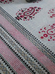 Lawn Block Printed Shirt with Blocked Chiffon Dupatta and Plain Cotton Lawn Fabric for Pants. Unstitched